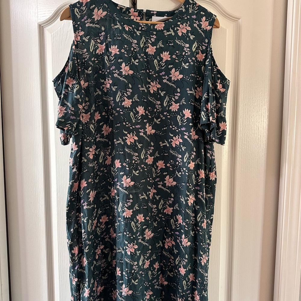 Elegant Floral Long Sleeve Dress